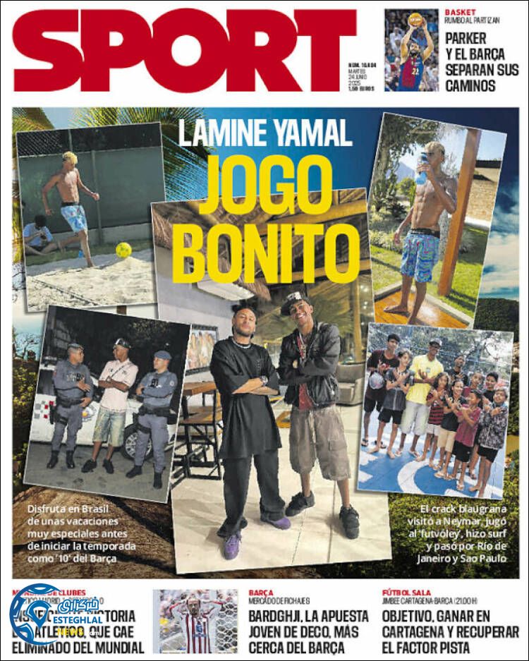 روزنامه ورزشی اسپورت سه شنبه 3 تیر 1404 