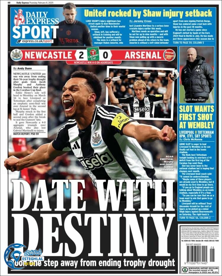 روزنامه  ورزشی  اکسپرس اسپورت پنجشنبه 18 بهمن 1403 