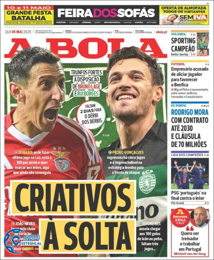 روزنامه ورزشی آبولا پنجشنبه 18 اردیبهشت 1404 