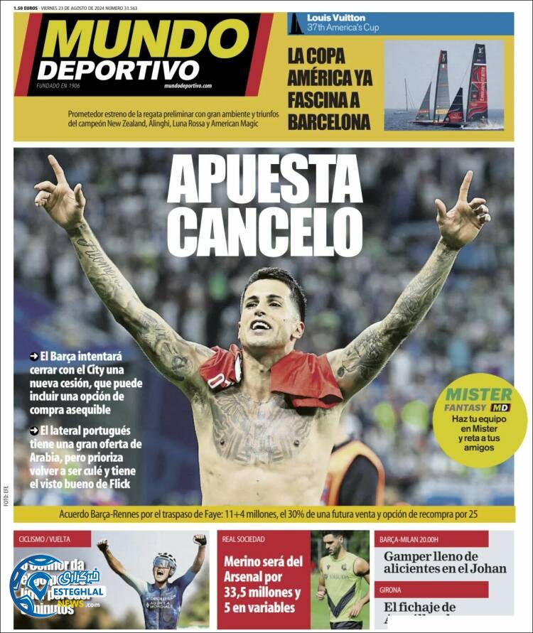 روزنامه ورزشی موندو دپورتیوو جمعه 2 شهریور 1403 