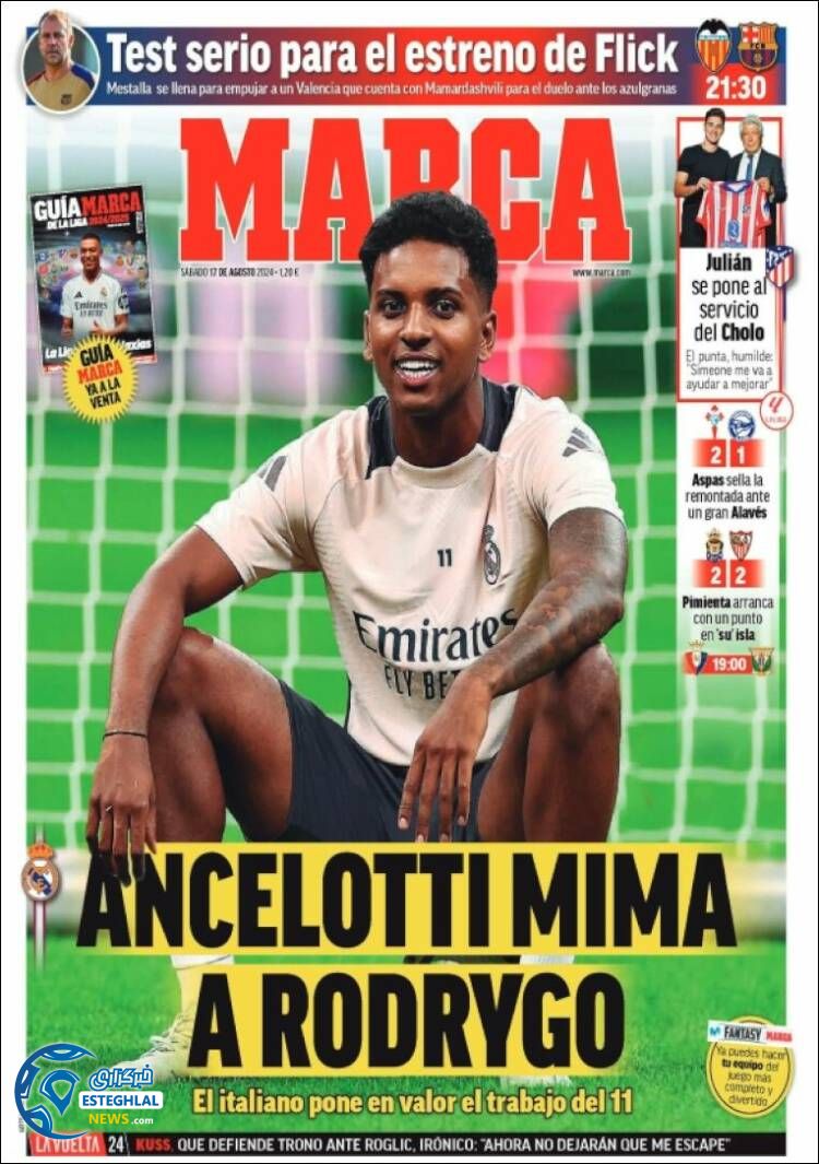 روزنامه ورزشی مارکا شنبه 27 مرداد 1403 